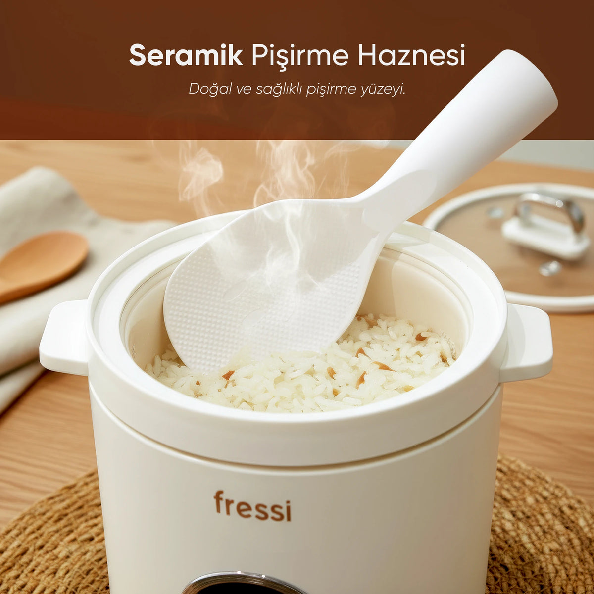 FR-BP01 Retrocook 1,2L 300W Çok Fonksiyonlu Elektrikli Pişirici