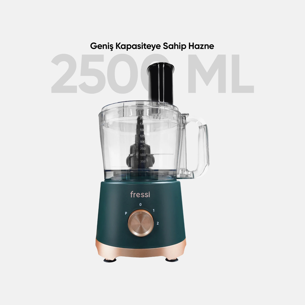 FR-PBL02 Armonia Power Blender Seti Mutfak Robotu Salata Doğrayıcı 2,5L 1200W - Yeşil