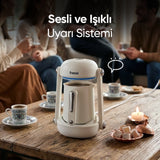 FR-TK205 İmpera Türk Kahve Makinesi 5 Fincan Kapasiteli Sesli Uyarı Sistemi - Beyaz
