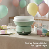 FR-PM01 CottoFun Çelik Hazneli 500W Pamuk Şeker Makinesi - Yeşil